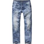 Blaue Vintage Stonewashed Jeans aus Baumwolle für Herren Größe XXL 