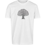 Weiße Ethno Brandless Bio Nachhaltige Rundhals-Ausschnitt T-Shirts aus Jersey für Herren Größe S 