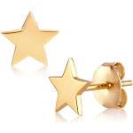 Nickelfreie Silberne Sterne Sternohrstecker aus Silber 18 Karat für Kinder 