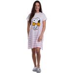 Rosa Motiv Kurzärmelige Die Peanuts Damennachthemden aus Baumwolle Größe S 
