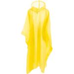 Gelbe Wasserdichte Regenjacken aus Vinyl mit Kapuze für Damen Einheitsgröße 
