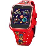 Rote PAW Patrol Smartwatches aus Kunststoff mit Kunststoff-Uhrenglas für Kinder 
