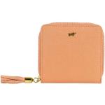 Aprikose Brieftaschen mit Reißverschluss klein 
