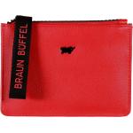 Rote Braun Büffel Mini Geldbörsen aus Kunstfaser für Damen mini 