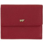 Rote Unifarbene Braun Büffel Damengeldbörsen & Damengeldbeutel aus Kunstleder mit RFID-Schutz 