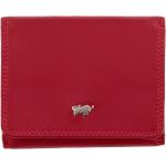Rote Braun Büffel Golf Mini Geldbörsen aus Büffelleder für Herren 