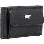 Schwarze Braun Büffel Golf Mini Geldbörsen aus Büffelleder für Damen 
