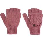 Rosa Fingerlose Handschuhe & Halbfinger-Handschuhe mit Knopf für Damen für den für den Winter 