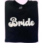 Schwarze Bestickte Damensweatshirts für die Braut 