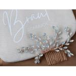 Reduzierte Silberne Elegante Haarkämme Hochzeit aus Silber für Damen für die Braut 