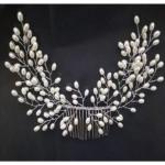 Reduzierte Silberne Elegante Haarkämme Hochzeit aus Silber handgemacht für Damen 1-teilig für die Braut 
