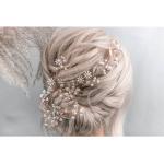 Reduzierte Silberne Elegante Damendiademe aus Silber mit Strass handgemacht 1-teilig für die Braut 