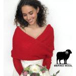 Rote Brautjacken & Brautboleros für Damen für den für den Winter 