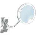 Silberne Bravat Badspiegel & Badezimmerspiegel aus Chrom LED beleuchtet 