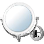 Silberne Schminkspiegel & Kosmetikspiegel aus Chrom wiederaufladbar 