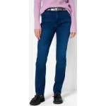 Reduzierte Blaue Atmungsaktive Brax Carola 5-Pocket Jeans aus Denim Übergrößen für den für den Winter 