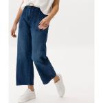 Blaue Brax Maine 5-Pocket Jeans aus Baumwolle für Damen Größe XS Petite 
