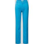 Blaue Brax Carola Bootcut Jeans aus Baumwolle für Damen 