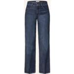 Dunkelblaue Brax Maine Wide Leg Jeans & Relaxed Fit Jeans aus Baumwollmischung für Damen Größe XS 