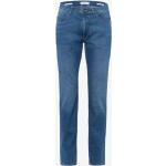 Blaue Brax Cadiz 5-Pocket Jeans mit Reißverschluss aus Denim für Herren Weite 34, Länge 36 für den für den Sommer 