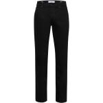 Schwarze Sportliche Brax Cadiz Straight Leg Jeans mit Reißverschluss aus Denim für Herren Größe XXL Weite 35, Länge 30 