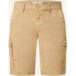 Beige Brax Brazil Cargo-Shorts mit Reißverschluss aus Baumwolle für Herren Übergrößen 