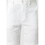 Weiße Brax Chino-Shorts mit Reißverschluss aus Leinen für Herren Übergrößen 