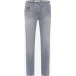 Graue Brax Chuck Stretch-Jeans mit Reißverschluss aus Baumwolle für Herren Größe XXL Weite 35, Länge 30 