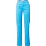 Himmelblaue Unifarbene 5-Pocket Hosen mit Reißverschluss für Damen Größe S 