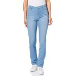 Himmelblaue Brax Mary Slim Fit Jeans aus Baumwollmischung für Damen Weite 40 
