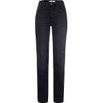 Schwarze Brax Carola 5-Pocket Jeans aus Denim für Damen Weite 26 für den für den Sommer 