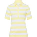 BRAX Damen Style Cleo Finest Pique Stretch Poloshirt, Yellow, 48