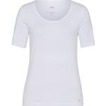Reduzierte Offwhitefarbene Halblangärmelige Brax Cora T-Shirts aus Jersey für Damen Größe S 