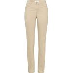 Sandfarbene Brax Mary Slim Fit Jeans aus Baumwollmischung für Damen Weite 27 