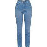 Reduzierte Hellblaue Brax Mary 5-Pocket Jeans mit Reißverschluss aus Denim für Damen Weite 31 