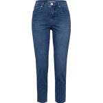 Reduzierte Blaue Brax Mary 5-Pocket Jeans mit Reißverschluss aus Denim für Damen Weite 31 