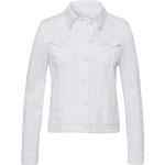 Weiße Brax Miami Übergangsjacken mit Knopf aus Denim für Damen Größe L 