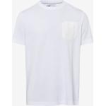 Weiße Brax Feel Good T-Shirts für Herren Größe XS 