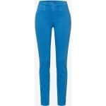Hellblaue Vintage Brax Feel Good 5-Pocket Jeans aus Denim für Damen Größe XS 