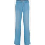 Hellblaue Brax Feel Good Wide Leg Jeans & Relaxed Fit Jeans aus Denim für Damen Größe XS 