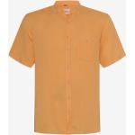 Gelbe Oversize Brax Feel Good Leinenhemden aus Leinen für Herren Größe 3 XL 