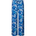 Hellblaue Paisley Brax Maine Stoffhosen aus Polyester für Damen Größe XL 