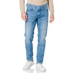 Blaue Vintage Brax Chris 5-Pocket Jeans aus Denim für Herren Weite 36 