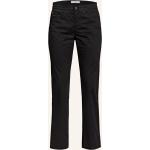 Reduzierte Schwarze Brax Carola 5-Pocket Hosen mit Reißverschluss aus Baumwolle für Damen Größe S 