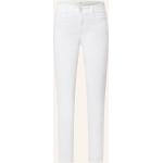 Weiße Brax Mary 5-Pocket Hosen mit Reißverschluss aus Baumwolle für Damen Größe M 