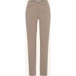Beige Casual Brax Carola 5-Pocket Hosen mit Reißverschluss aus Baumwolle für Damen Größe M für den für den Sommer 