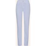Weiße Casual Brax Carola 5-Pocket Hosen mit Reißverschluss aus Baumwolle für Damen Größe XL für den für den Sommer 