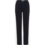 Schwarze Brax Mary 5-Pocket Hosen mit Reißverschluss aus Baumwolle für Damen Größe S für den für den Sommer 