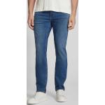 Hellblaue Brax Chris 5-Pocket Jeans mit Reißverschluss aus Baumwollmischung für Herren Weite 34, Länge 32 