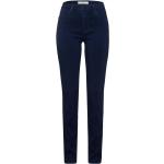 Blaue Vintage Brax Slim Fit Jeans aus Denim für Damen 